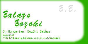 balazs bozoki business card