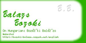 balazs bozoki business card